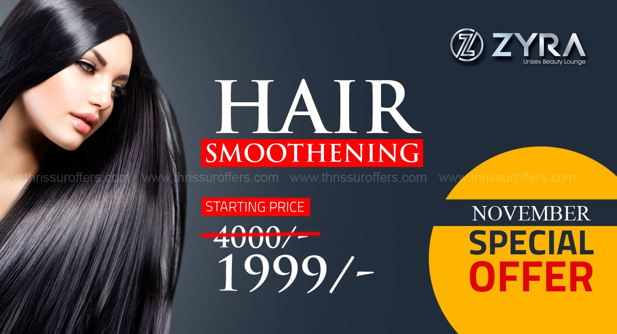 Hair smoothening price 2024 in beauty parlour